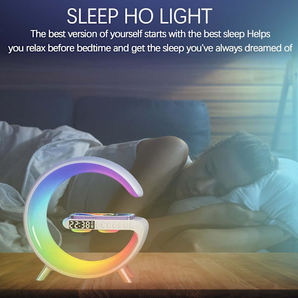 Smart Bluetooth Højttaler Projektor Lampe, 10 Lystilstande