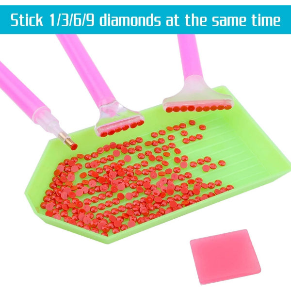 58 stk. DIY Diamantkunst Tilbehørssæt, 5D Diamantmaling Værktøjer