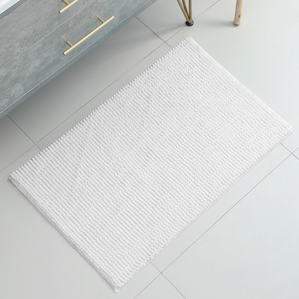 40x60cm (Vit) Badmatta Halksäker Absorberande Badrumsmatta för Dusch