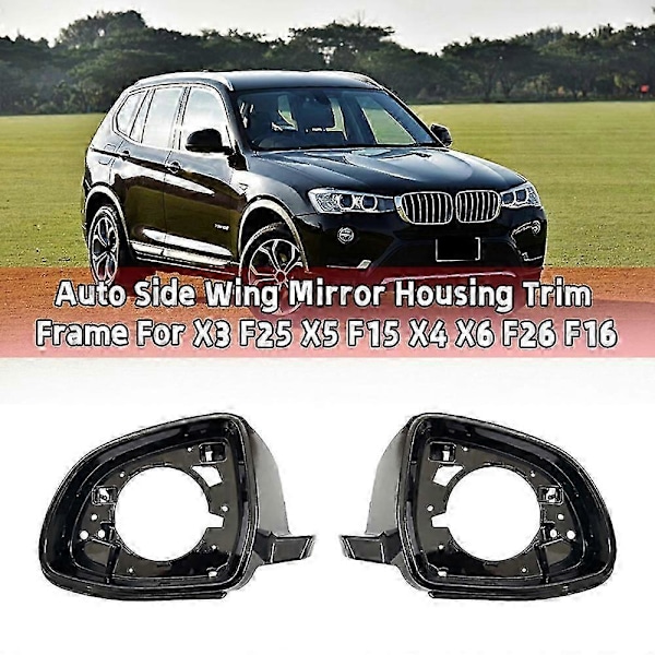Auto Venstre Side Sidespeilhus Deksel Ramme for- X3 F25 X5 F15 2014-2018 X4 X6 F26 F16 2014-2018 D