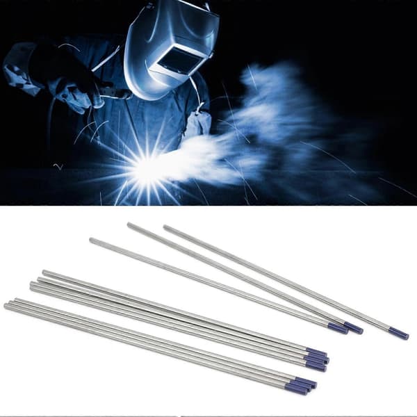 10 stk. wolfram-elektrode lysbue yttrium nål til svejsning af tyndt aluminium blå 3 mm WY20