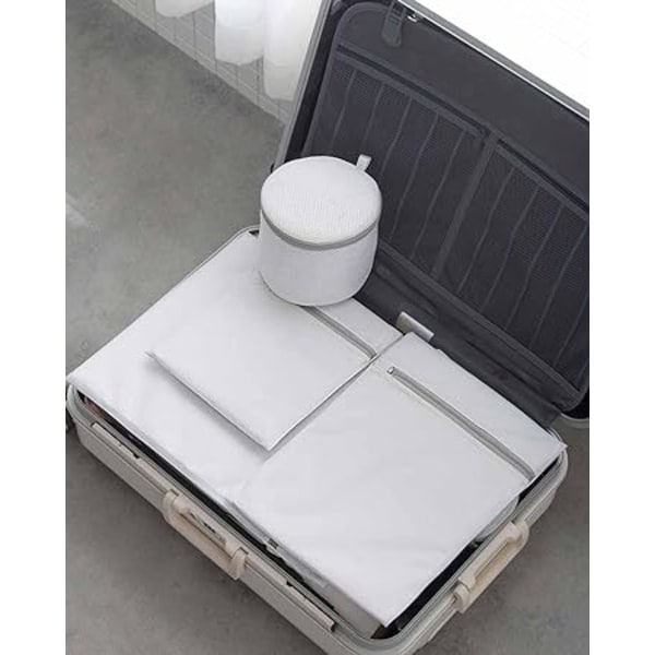 Vaskesekker i Mesh (4 stk, 16 x 20 tommer), delikate vask
