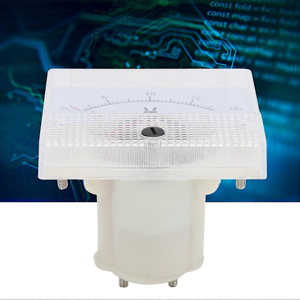 85C1 DC 0-20V Pointer Voltmeter DC Spenningsmåler Elektrisk Måleinstrument