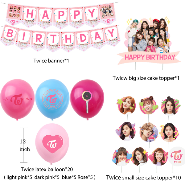 32st set, ballonger för tjejgrupp temafest, födelsedag d