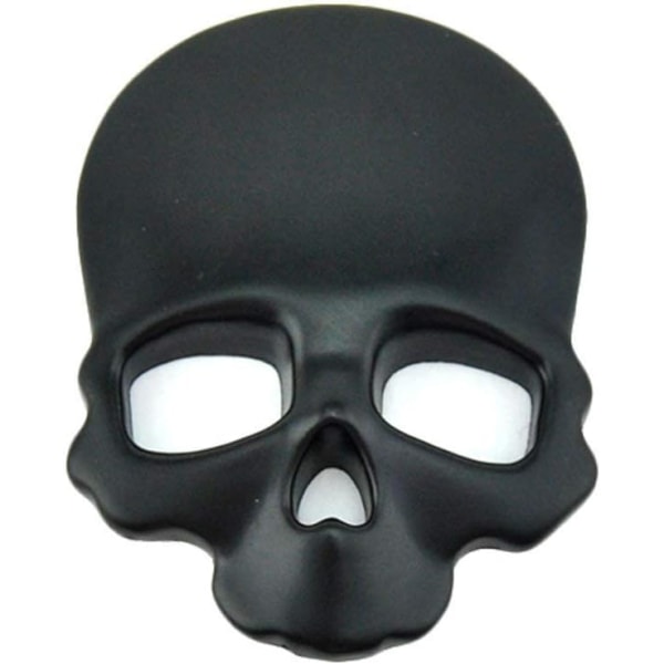 2 stykker（9*8.5cm，Sort）3D Metal Personlighet Skull Skeleton Death