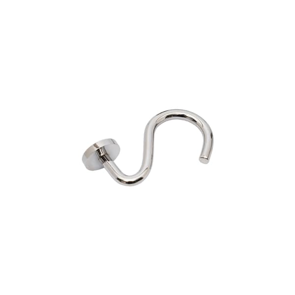##/Set med 5 duschdraperihakar i metall, duschringar,##/