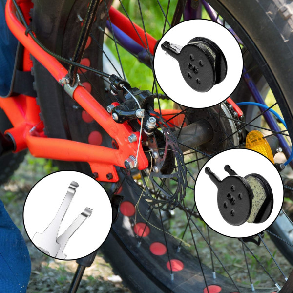 4 par cykelskivbromsbelägg som är kompatibla med Avid Mechanical BB5,
