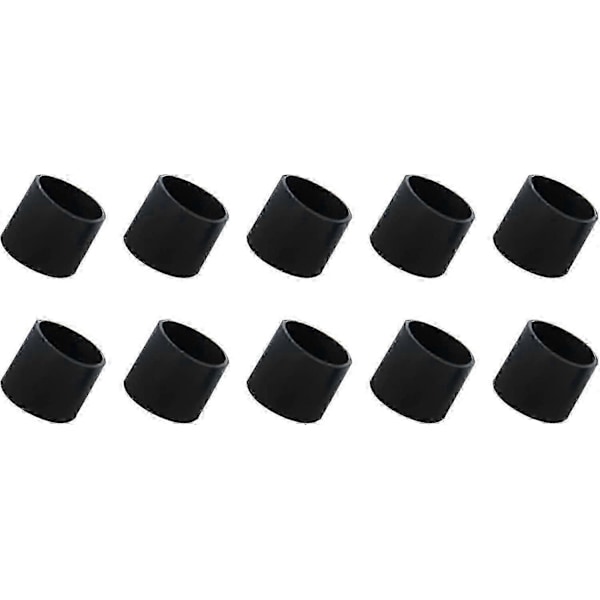 Svarta möbelbensskydd i gummi - 40 st Stolsbensskydd (14 mm dia) för soffa, bord, uteplatsstolar