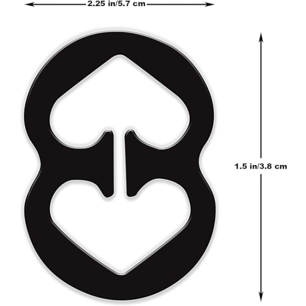 8 ord Mønster Butterfly sett 4 klips bh-stropp klips Racing rygg