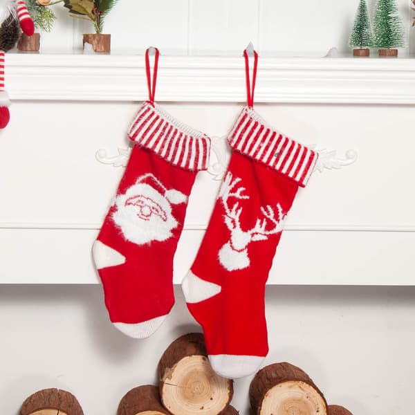 2-pack Julstrumpa Presentpåsar