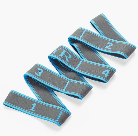 Sininen harmaa - 115 * 4 cm - Joogahihna Harjoitushihna / Jooga Venytysnauhat w
