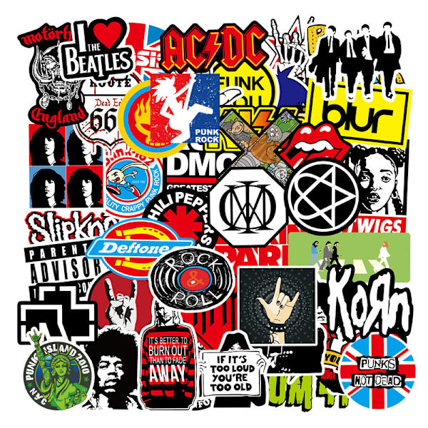 100 klistremerker og klistremerker - Musikk