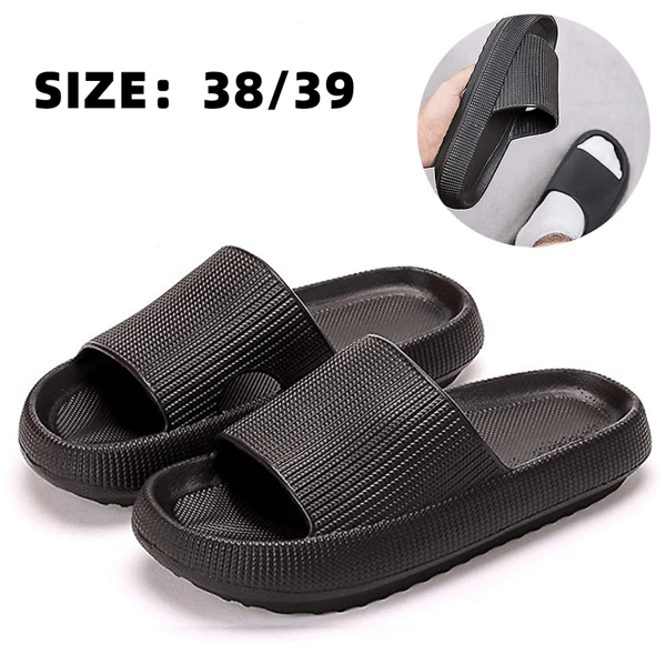 Unisex Pude-Slides Tøfler, Skridsikker, Hurtigtørrende Badetøfler