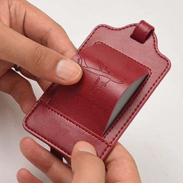 ##/Stykke Kuffert Mærke  Kuffert Bagage Mærke  Flyrejse  PU Læder  Holdbar  Æstetisk  Identifikationshjælp  Privatlivsbeskyttelse##/