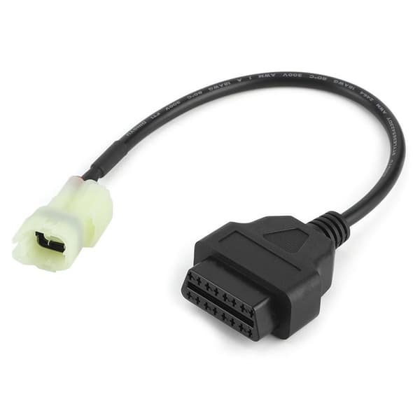 OBD2 OBDII Diagnostisk Kabel 4-Pin til 16-Pin Kompatibel med Motorcykel Yama ha til