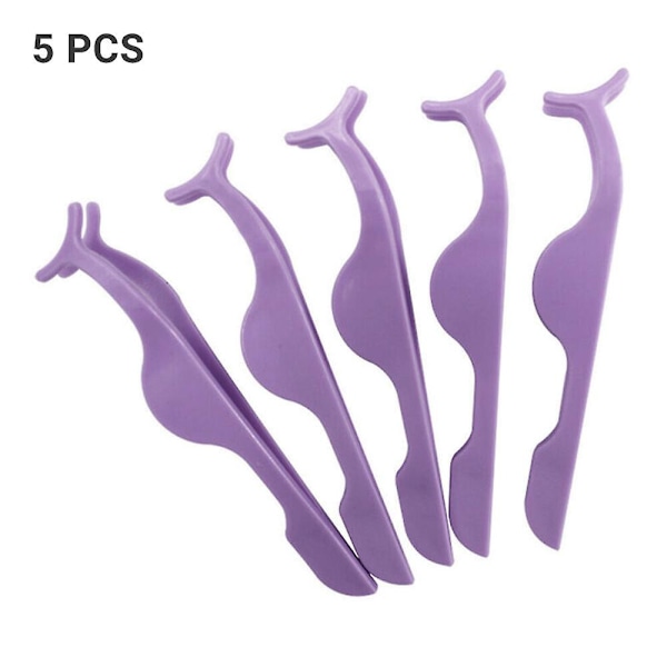 5 stk. Kunstige Vipper Vippe Tang Klip Makeup Applikator Tool