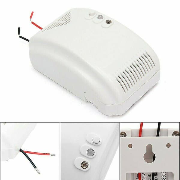 12V Gassdetektor Sensor Alarm Propan Butan LPG Naturlig Bobil