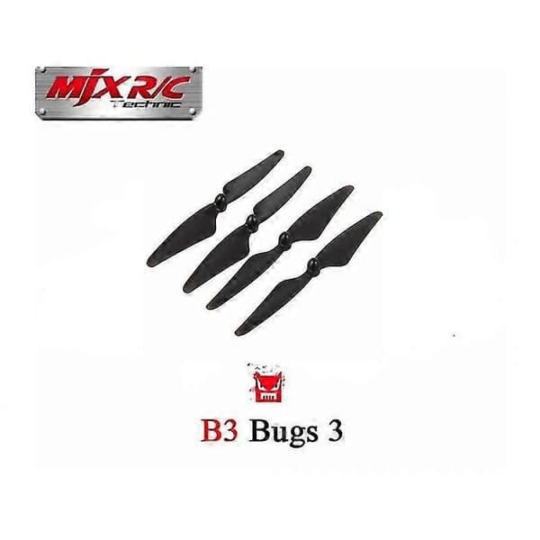 4 KPL potkurin lapaa MJX B3 Rc -nelikopteridroonille (MJX Bugs 3) varaosatarvikkeet