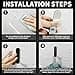 ##/Svarta självhäftande krokar, 4-pack##/