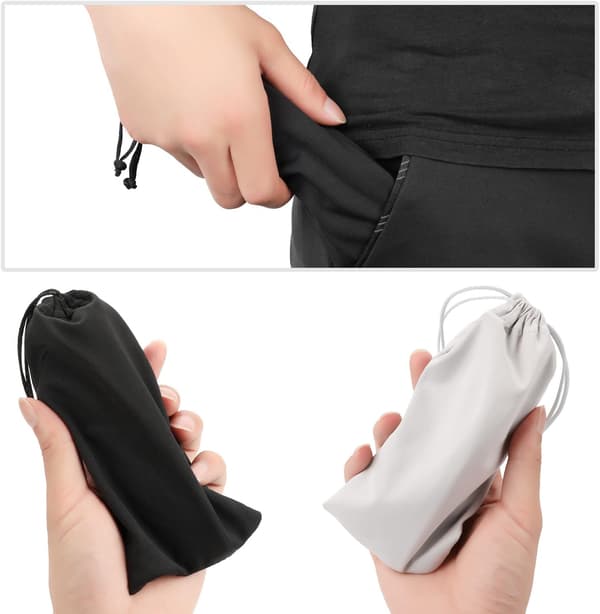 Mikrofiber Solbriller Brilleveske Pose 6-pakning, Gadgets Rengjøring