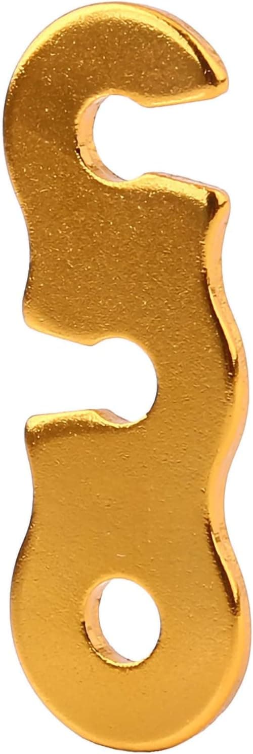 Cam-rep för tältlinor (Guld), Aluminium Tältlinor Spännare