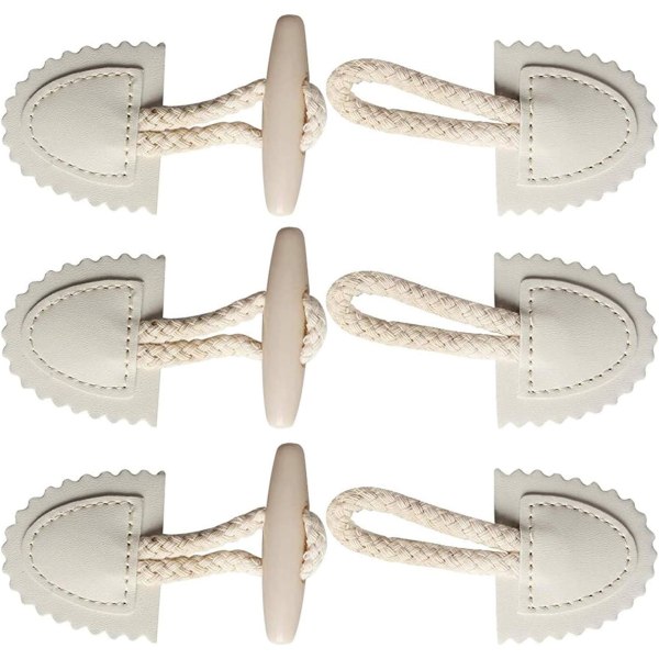 Jakke udskiftningsknapper, Hornknapper, 10 par syknapper