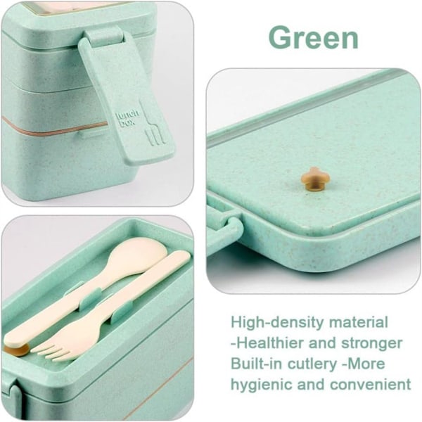 ##/Lunchlåda Set Läcksäker Bento Box Mikrovågssäker (8 delar)##/