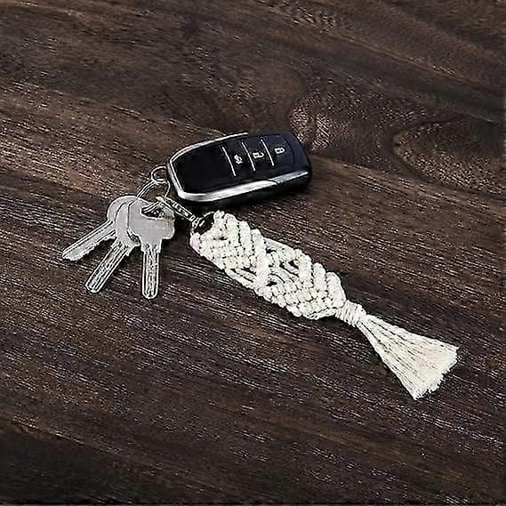 Mini nøgleringe taske charms med kvaster søde håndlavede tilbehør til bilnøgle pung telefon tegnebog U