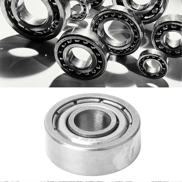 10 st Universal Dubbelskärmade Höghastighets Djupgående Metall Stål Kullager Set (605-zz)