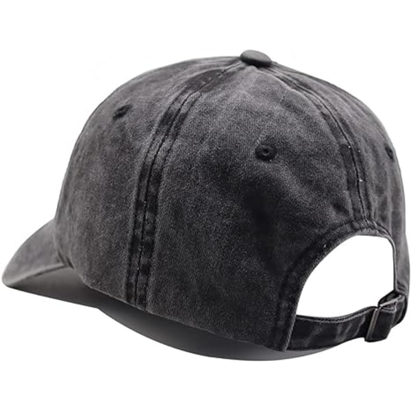 Håndhatt, Skallefinger Baseball Caps Justerbar Vasket Distressed