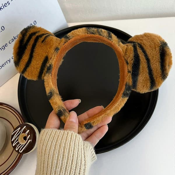 Nyhed Hårbøjle Tegneserie Tiger Øreformet Hårbøjle Til Kvinder Holdbare Hårnåle