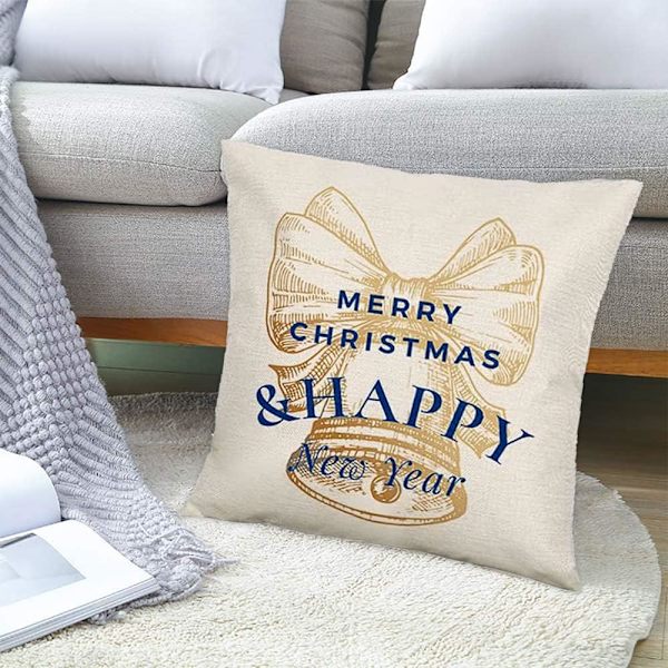 ##/4 stk Juleputetrekk - 45*45cm, Snøflakputetrekk##/