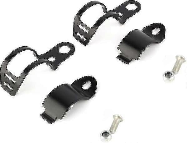 Motorcykel Blinklys Montering Beslag Universal Blinklys Indikator Flytning Gaffel Holder Klip (sort) (2 stk)