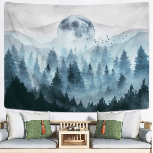70x100cm, Sumuinen metsä Great Smoky Mountains -seinävaate