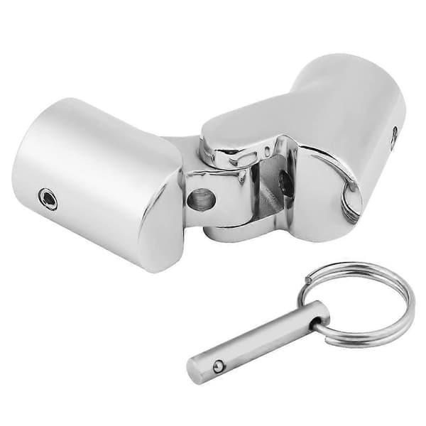 Marine Rustfrit Stål Foldbar Drejelig Koblingsrør Rørforbindelse Båd Hardware Fitting 25mm