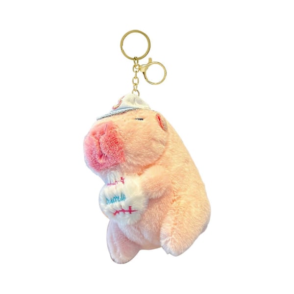 Capybara Plysj Nøkkelring Leke Kosedyr Anheng Dyre Sjarm Nøkkelorganisator Barn Voksne Ryggsekk Tilbehør G