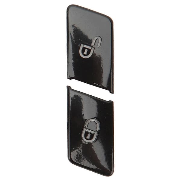 12 stk. Bilvindusknapp Trim Blank Svart Strømvindusbryter Deksel Erstatning For Benz A B C E GLK GLE ML GL G Klasse