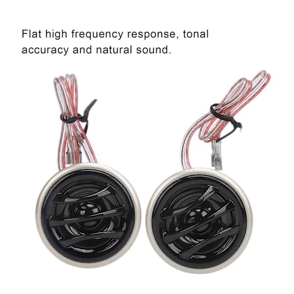 Par Mini Diskanthögtalare för Bil 130W Max 20W RMS 4 12V Universal för Ljudsystem