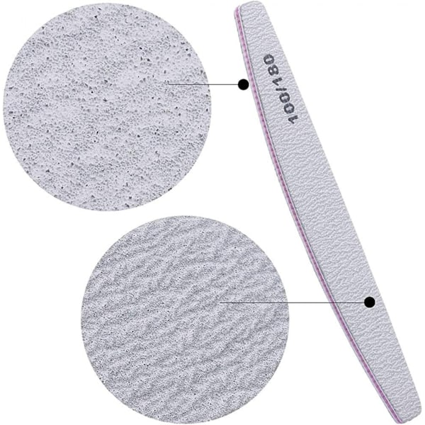 ##/Poleringsslip 50 förpackningar tvättbara dubbelsidiga nagelfiler 50 stycken.##/
