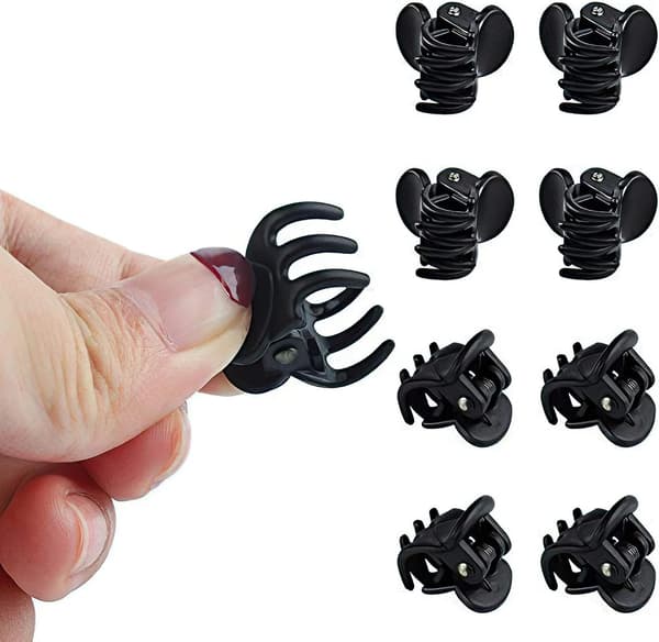 48 st Mini Plasttänger Hårclips för Flickor och Kvinnor