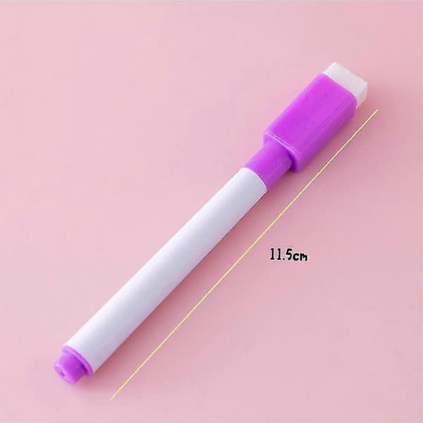 Magnetiska whiteboardpennor, set med 8 magnetiska whiteboardpennor - Perfekt för whiteboards och andra magnetiska ytor Purple