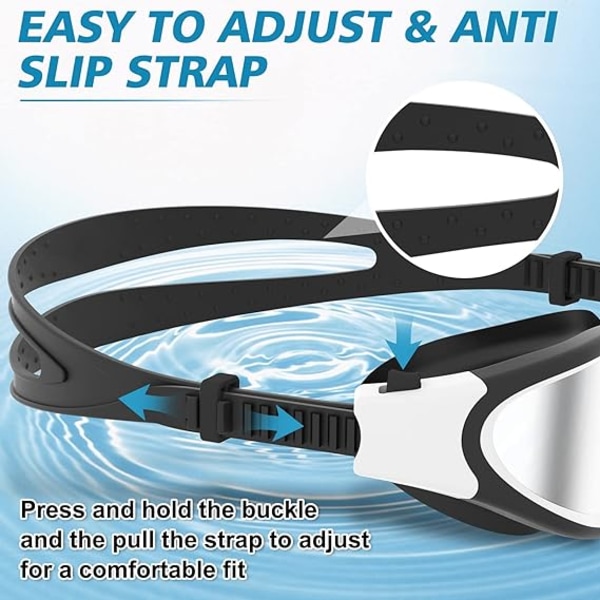 Polariserade simglasögon i svart och vitt, anti-dimma, anti-UV, c