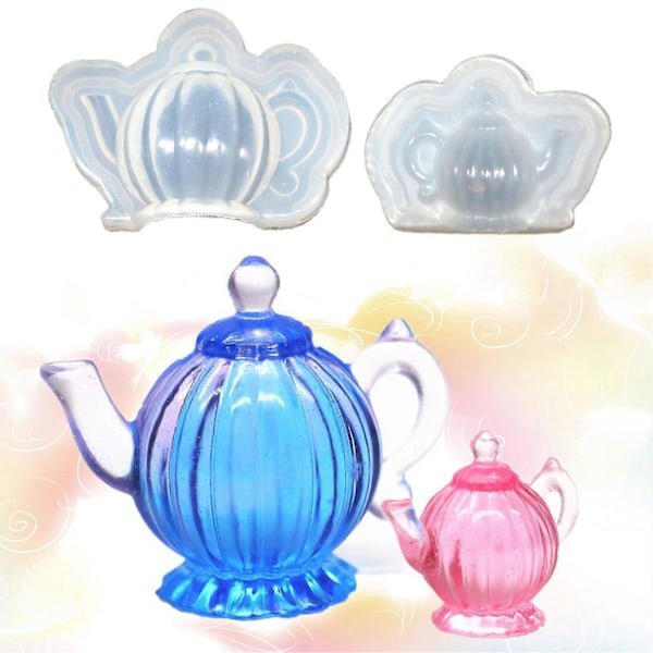 Tredimensionell Assorterad Tekanna Form UV Resin Epoxi Silikonformar DIY Verktyg L