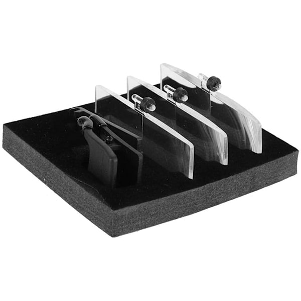 1.5X 2.5X 3.5X Förstoringsglas med plastfodral, klämma på, fällbart