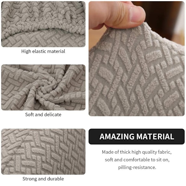 ##/Brun stoltrekk for lenestoler, elastisk##/