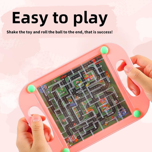 Maze Games, Mini Maze Pussel Roliga leksaker (slumpmässigt mönster), labyrint