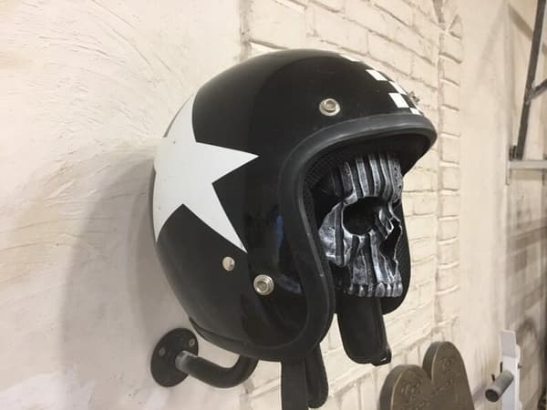 ##/Dödskalle Hjälmhållare Motorcykel Dödskalle Hjälmhållare Väggdekoration##/