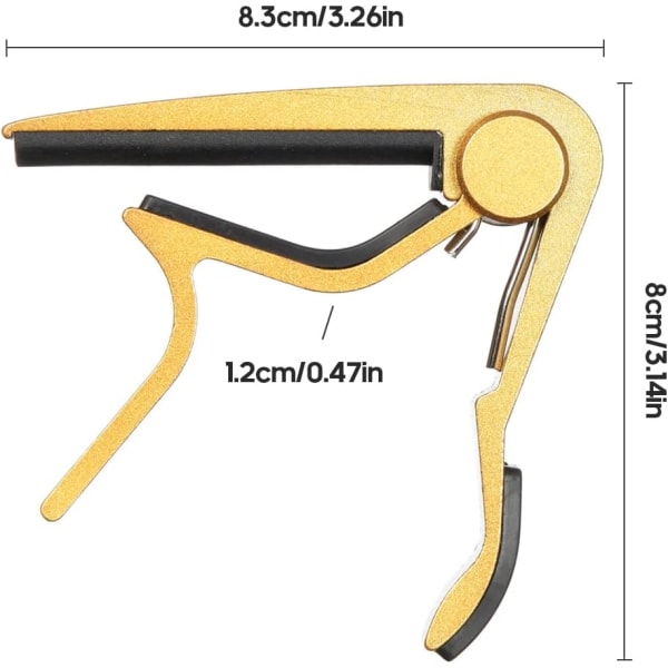 Ukulele-Capo, Gitarr-Capo för Akustisk Gitarr Elektrisk Gitarr Fo