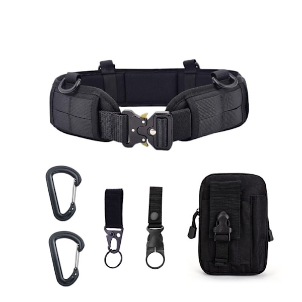 ##/Taktisk Kampbelte Sett Slank Airsoft Belte Metallspenne Skyting Jakt##/