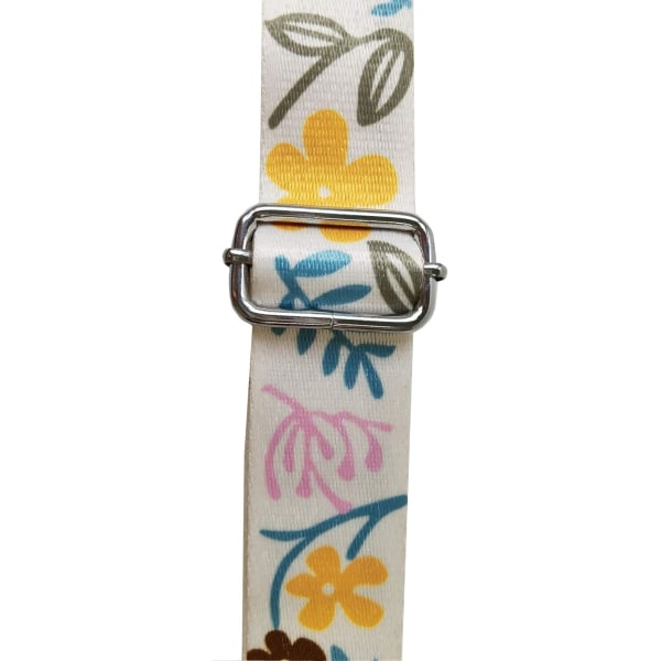 Justerbar erstatningsbred skulderstropp (beige + gul) 3,8 cm for